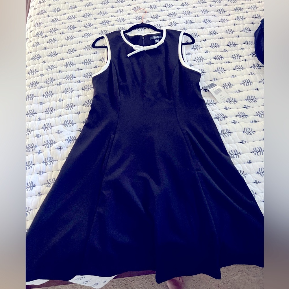 Chaps Ralph Lauren black dress NWT Sz 12